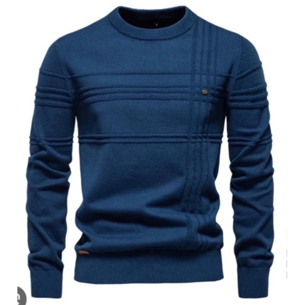 Aiopeson Crewneck Sweater Navy Blue XL New‎ With Tags